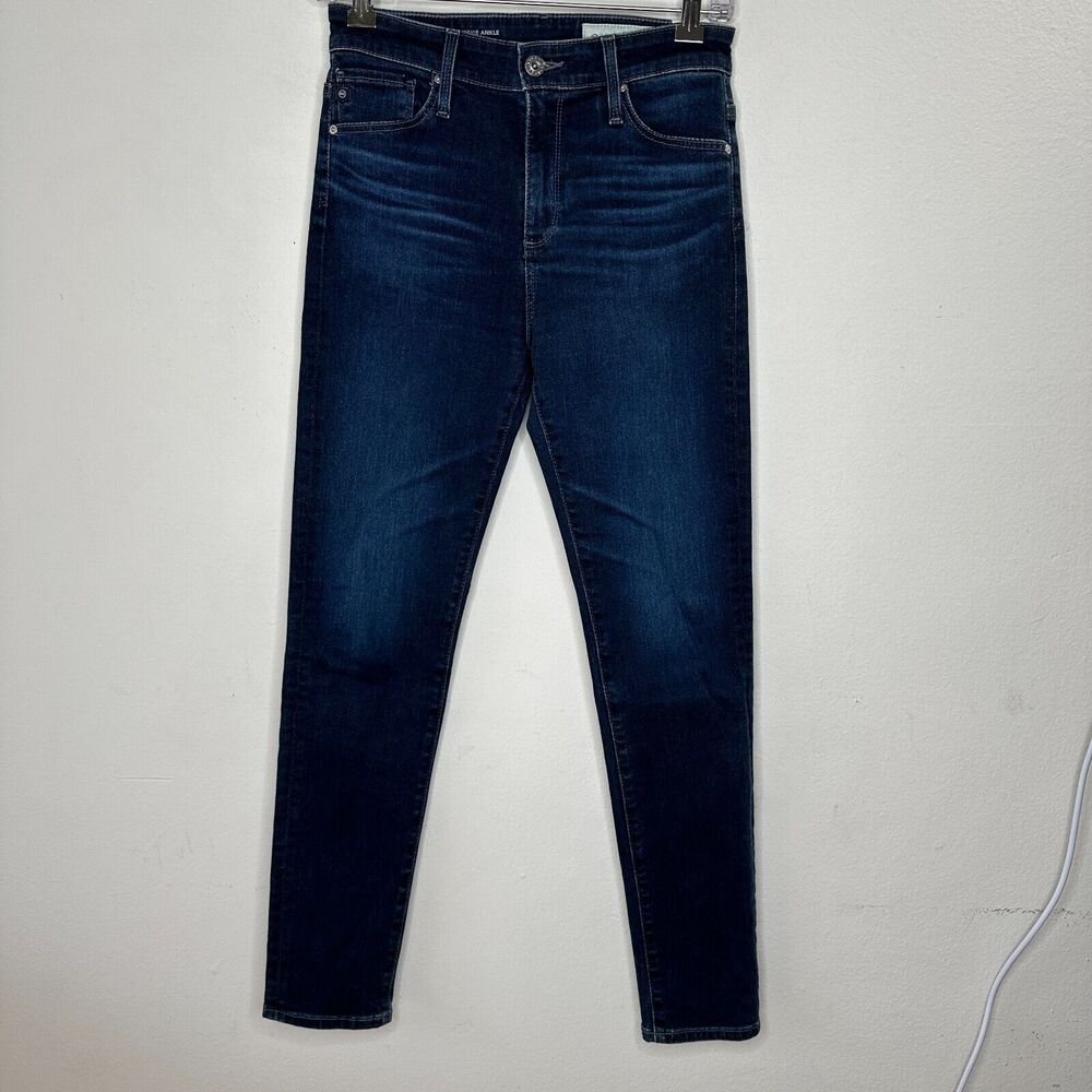 Adriano Goldschmeid Anthropologie Dark Wash Stevie High Rise Straight Ankle Jean